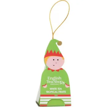 Čaj English Tea Shop Bio Bílé tea tropické ovoce Vánoční Skřítek figurka 2 g, 1 kus