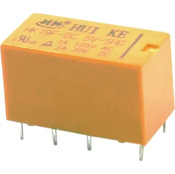 Relé Relé HK19F 5V DC, kontakty 125VAC/1A nebo 30VDC/2A