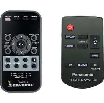Dálkový ovladač PANASONIC N2QAYC000103 - dálkový ovladač duplikát