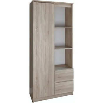 Knihovna Regál BEN 80, Dub sonoma