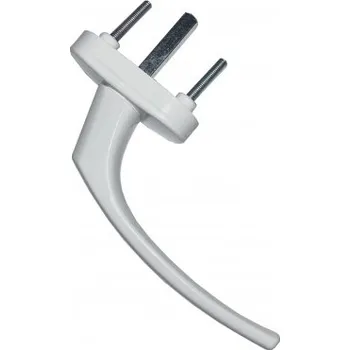 Okenní klika DAB Trade Klika okenní hliníková MISTRAL, oválná, trn 7/35 mm, RAL9016 bílá