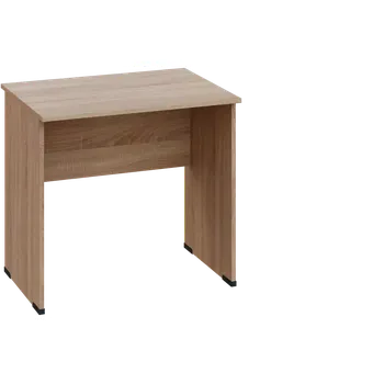 Psací stůl EPL 26 - 8 stůl kancelářský, dřevěná podnož, deska 25 mm, široký 800 mm, dub bardolino