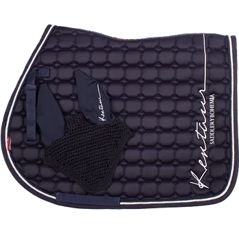 Vybavení pro koně Skoková dečka a náušníky KenTaur nový typ Barva: navy