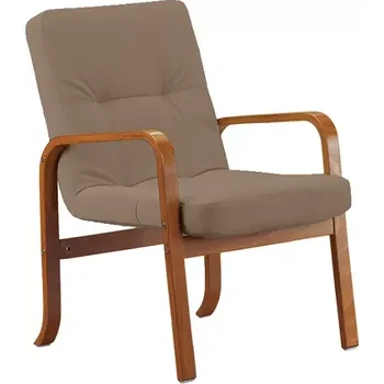 Sedací souprava RO - 10 křeslo čalouněné látkou Bora, dřevěné BORA 24 - látka béžová