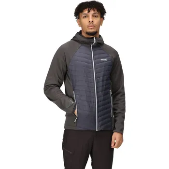 Pánská větrovka Pánská hybridní bunda Regatta ANDRESON VII tmavě šedá/tmavě modrá 3XL