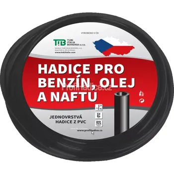 Zahradní hadice TUBI Jednovrstvá hadice na benzín černá 5x8 mm - 1 m