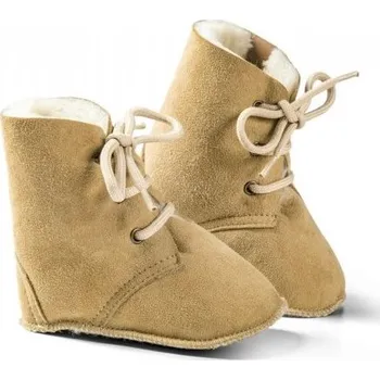 Capáčky Kreibich&Fellhof Dětské botičky MAXI Barva: béžová, Velikost: 24 (24 - 36 měsíců)