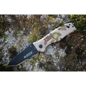 Pracovní nůž Nůž Kandar zavírací záchranář USMC Digital desert marpat poloautomatický N-105