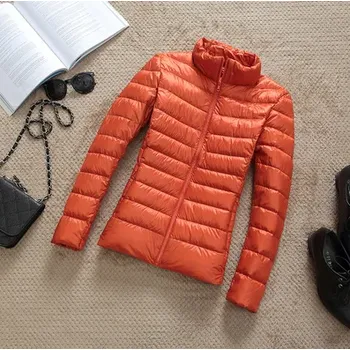 Dámská bunda Sbalitelná dámská bunda - oranžová