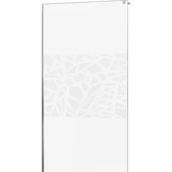 MEXEN - KIOTO walk-in 70x200 cm 8mm bílá vzor samostatné sklo 800-070-000-00-85