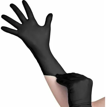 Vyšetřovací rukavice WIMEX Rukavice jednorázové nitrilové černé (100 ks) Velikost rukavice: XL