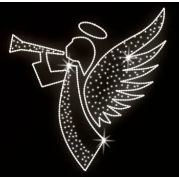 Vánoční světelný řetěz Polamp POL-1111 - 2D dekorace - Anděl - 150 x 100 cm