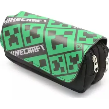 Penál Minecraft velké školní pouzdro - Zelená