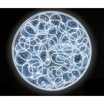 Vánoční světelný řetěz Polamp POL-0071 - 2D dekorace - Kruhová ozdoba - Ø100cm