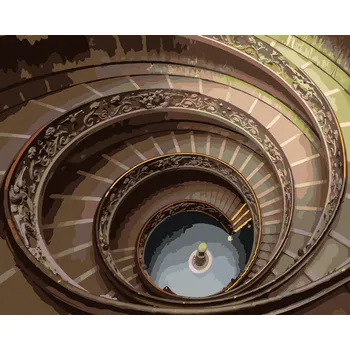 ZUTY Malování podle čísel - SCHODY DO NEBE (TED DAVIS) Rozměr: 40x50 cm, Rámování: bez rámu a bez vypnutí plátna