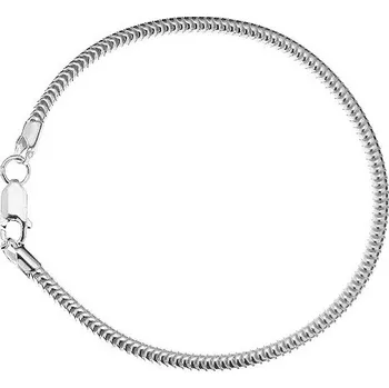 Náramek Šperky4U Stříbrný náramek na navlékání korálků, délka 20 cm - LV957-20