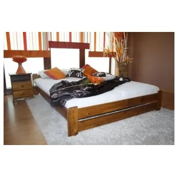 Postel Zvýšená postel Halle 180 x 200 cm + rošt ZDARMA - Dub