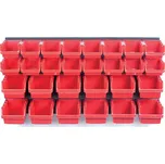 KISTENBERG Závěsná stěna, držák s 28 boxy, 800x165x400 mm, plast - ORDERLINE