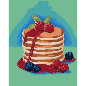 ZUTY Malování podle čísel - LÍVANCE (MYROSLAVA VOLOSCHUK) Rozměr: 40x50 cm, Rámování: bez rámu a bez vypnutí plátna