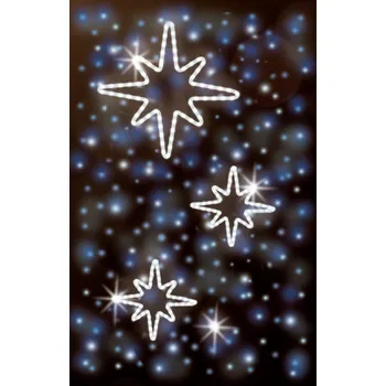 Vánoční světelný řetěz Polamp POL-0233 - 2D dekorace - Převisy - 180 x 95 cm