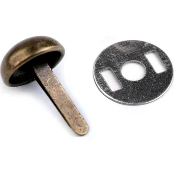 Nýt Dvounožkový hřeb / kovové nožičky na kabelky Ø12 mm Varianta: 4 staromosaz, Balení: 10 sada