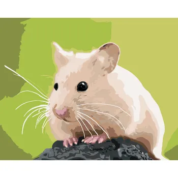 ZUTY Malování podle čísel - ZLATÝ KŘEČEK NA KAMENI Rozměr: 40x50 cm, Rámování: bez rámu a bez vypnutí plátna