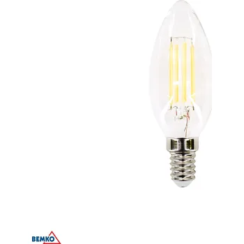 Žárovka LED žárovka FILAMENT E14 C35 4W 2700K