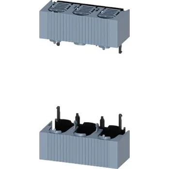 Jistič SIEMENS Kryty připojovacího prostoru velikost 00, pro 3pól. provedení, se zvýšenou ochranou ze zadní strany, pro montáž na montážní desku, sada horní a dolní kryt typ 3NP1933-1CC00 3NP1933-1CC00