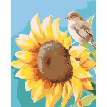 ZUTY Malování podle čísel - SLUNEČNICE (MYROSLAVA VOLOSCHUK) Rozměr: 80x100 cm, Rámování: vypnuté plátno na rám