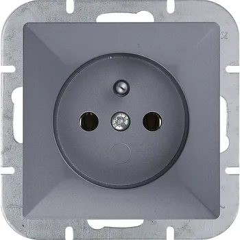 vypínač Abex Zásuvka PT-16P, jednonásobná barva: antracitová