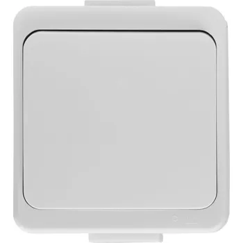 vypínač Abex WNT-1S spínač jednopólový, řazení 1 - 10A/250V IP44 bílá