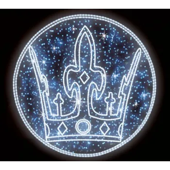 Vánoční světelný řetěz Polamp POL-0047 - 2D dekorace - Kruhová ozdoba - Ø100cm