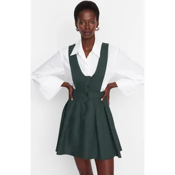 Dámské šaty Dámské šaty Trendyol Gilet Trendyol kaki 1747978