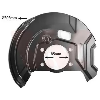 Auto-moto Ochranný plech proti rozstřikování, brzdový kotouč VAN WEZEL 3391371