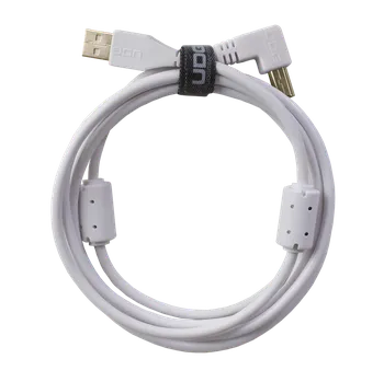 Datový kabel UDG Ultimate Audio Cable USB 2.0 A-B White Angled 2m (USB kabel, délka 2m, úhlový, bílá barva)