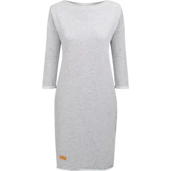 Dámské šaty Dámské teplákové šaty SIMPLE šedé - ČESKÁ VÝROBA - SSIGRXS