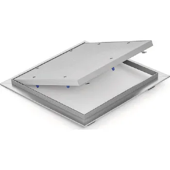 Revizní dvířka Revizní dvířka lisovaná panty s deskou SDK 12.5 GKB , s tlačným zámkem konstrukce US Barva: Bílé, Velikost: 200x200