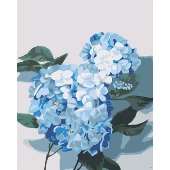 ZUTY Malování podle čísel - HORTENZIE 2 (MYROSLAVA VOLOSCHUK) Rozměr: 40x50 cm, Rámování: bez rámu a bez vypnutí plátna