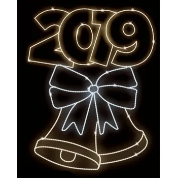 Vánoční světelný řetěz Polamp POL-0080 - 2D dekorace - Zvonek - 175 x 130 cm