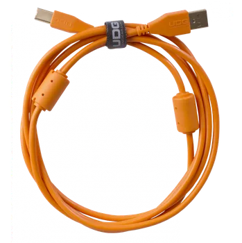 Datový kabel UDG Ultimate Audio Cable USB 2.0 A-B Orange Straight 2m (USB kabel, délka 2m, rovný, oranžová barva)