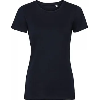 Dámské tričko Russell Pure Organic Dámské 100% bavlněné organické tričko Russell 160 g/m Barva: modrá námořní, Velikost: XXL Z108F