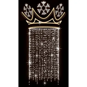 Vánoční osvětlení Polamp POL-1713 - 3D dekorace - Ozdoba sloupů - 225 x 95 cm