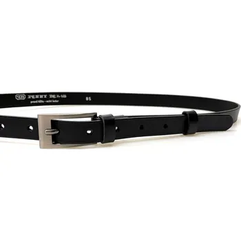 Módní doplněk PENNY BELTS Kožený opasek 20-184-63 černý - 90 cm