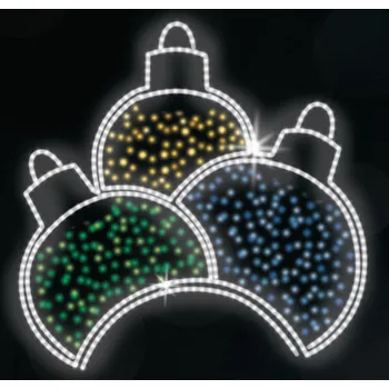 Vánoční osvětlení Polamp POL-0553 - 2D dekorace - Baňka - 145 x 125 cm