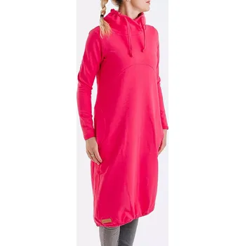 Dámské šaty Dámské teplákové šaty COMFY tmavě růžové - ČESKÁ VÝROBA - doprava ZDARMA - SACODPIM