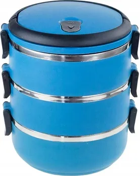 Jídlonosič Termo jídlonosič se sklopnými uchy 5966 3x 0,5 l modrý