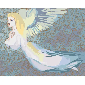 ZUTY Malování podle čísel - VÁNOČNÍ ANDĚL IX Rozměr: 40x50 cm, Rámování: bez rámu a bez vypnutí plátna