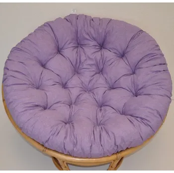Podsedák Nábytek PEGAS Polstr deluxe na křeslo papasan 110 cm - fialový melír
