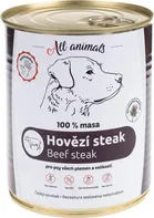 All Animals Dog konzerva Beef Steak 800 g