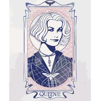 ZUTY Malování podle čísel - SECESNÍ QUEENIE (FANTASTICKÁ ZVÍŘATA) Rozměr: 40x50 cm, Rámování: bez rámu a bez vypnutí plátna